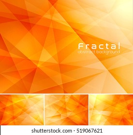 Fondo abstracto fractal. Serie de fondo vectorial de bajo nivel, adecuada para elementos de diseño y fondo web