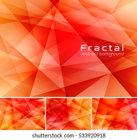 Fractal abstract background. Low poly vector background series, suitable for design element and web background
