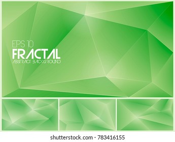 Fractal abstract background. Low poly vector background series, suitable for design element and web background