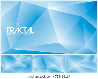 Fractal abstract background vector series. Suitable for your design element and background