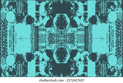 fractal with abstract spots vector pattern