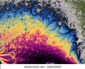 Fractal background in Vector. Abstract spirals. Beautiful generated fractal. Eps10.