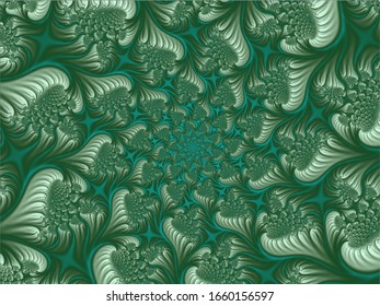 Fractal background in Vector. Abstract spirals. Beautiful generated fractal. Eps10.
