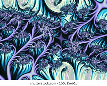Fractal background in Vector. Abstract spirals. Beautiful generated fractal. Eps10.