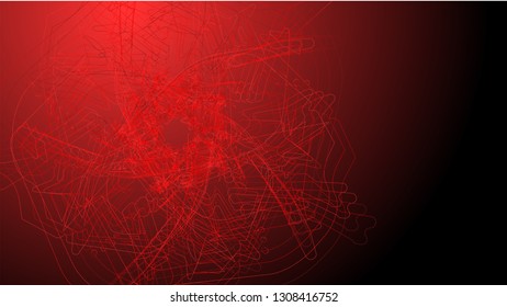 fractal background vector red
