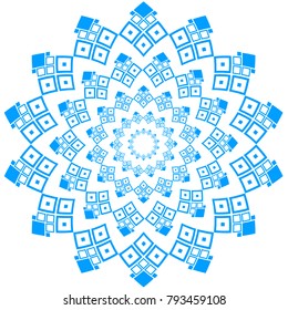 fractal blue flower