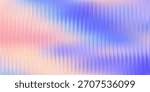 Fractal distortion texture, ribbed prism surface in iridescent tones. Vibrant ripple gradient, luminous optical field, vector illustration