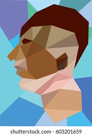 Fractal face-1-
a side way view of a face