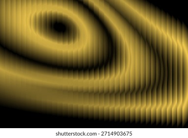 fractal glass abstract design featuring golden swirling patterns on a creating a sense of depth and motion