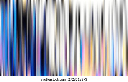 Fractal Glass Gradient Vetor Textura. Reed linhas verticais de vidro estampado, sobreposição com fundo transparente. Universal pastel cores gradiente elegante