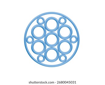  ícone fractal renderização de ilustração 3d