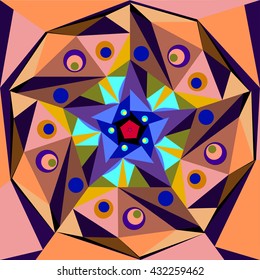 Fractal illustration, vector background
