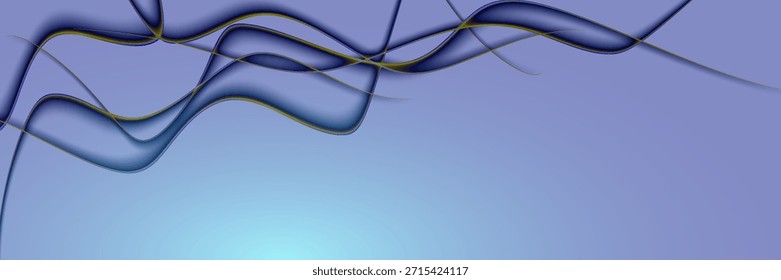 Fraktale Wiedergabe von blauen Gummischläuchen Hintergrund