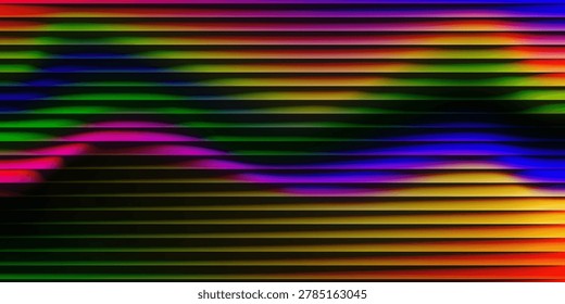 Fractal rendition of colored lines back ground