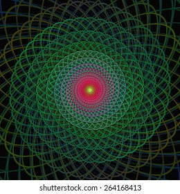 Fractal spiral design background