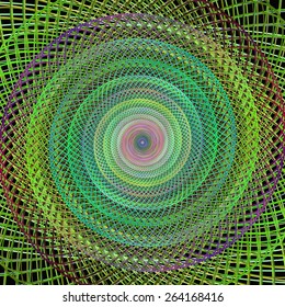 Fractal spiral design background