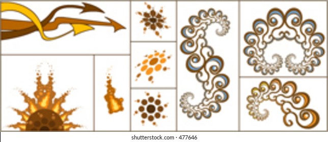 Fractal style design objects