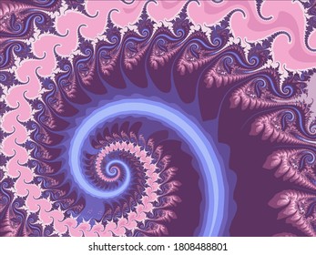 Fractal vector background. Spiral. Colorful texture. Eps 10.