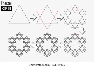 Fractal. Vector illustration of a fractal.