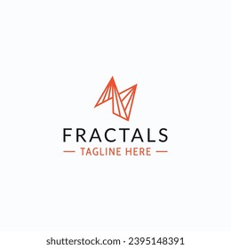 Fractals logo: Abstract geometric design with triangle and arrow shapes, suggesting infinity and repetition