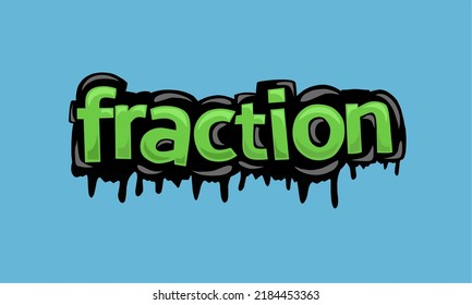 FRACTION background writing vector design very cool and simple