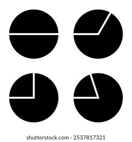 fração ícone matemático ilustração design
