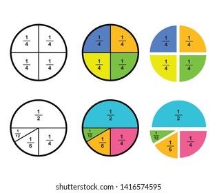 Fraction Mathematics Fraction Calculator Simplifying Fractions Stock ...