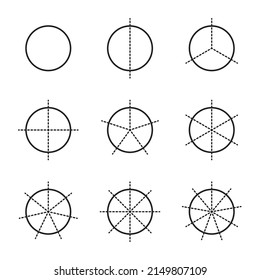 3,586 Circle fractions Images, Stock Photos & Vectors | Shutterstock