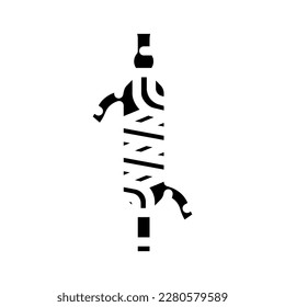 fractionating column chemical glassware lab glyph icon vector. fractionating column chemical glassware lab sign. isolated symbol illustration