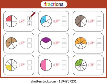 fractions mathematics worksheet for students