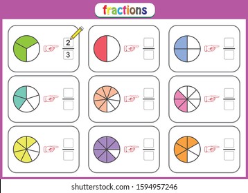 fractions mathematics worksheet for students