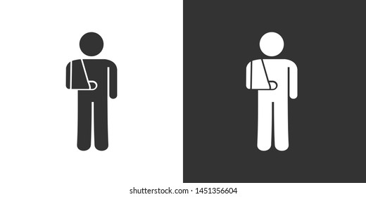 Fracture Dressing Illustration Icon Vector