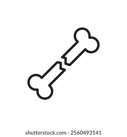 Fracture icon Black and white logo