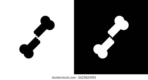 Fracture icon for logo web mobile app UI design.