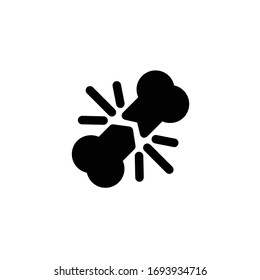 Fracture Icon , Medical Symbol.