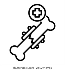 Fracture Line Icon Vector Illustration