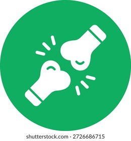 Ilustración de diseño de icono de Vector de fractura