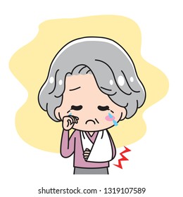 A fractured granny's upper body