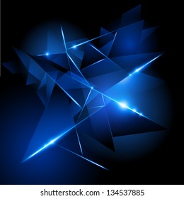 Fractured Light vector illustration. Abstract background.