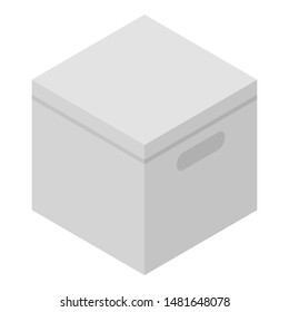 Fragile box icon. Isometric of fragile box vector icon for web design isolated on white background