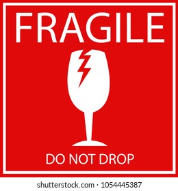 Fragile or Breakable Material packaging symbol 
