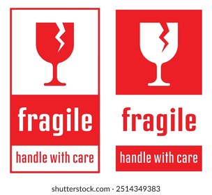 fragile handle with care icon