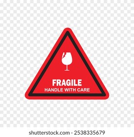fragile handle with care, package sign icon ,vector illustration