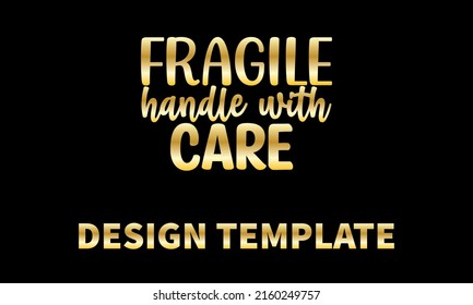 fragile handle with care1 vector logo monogram template