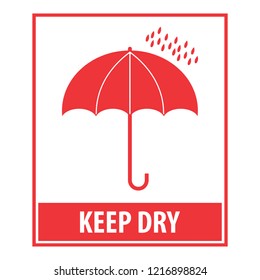 Fragile icon. Keep dry