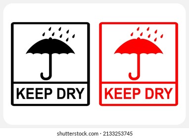 fragile icon. keep dry, icon in vector illustration.