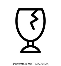 fragile icon or logo isolated sign symbol vector illustration - high quality black style vector icons
