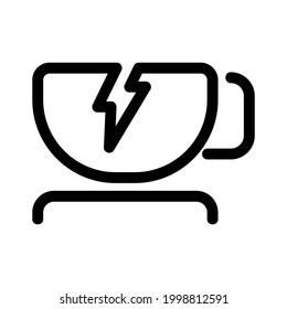 fragile icon or logo isolated sign symbol vector illustration - high quality black style vector icons
