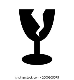 fragile icon or logo isolated sign symbol vector illustration - high quality black style vector icons