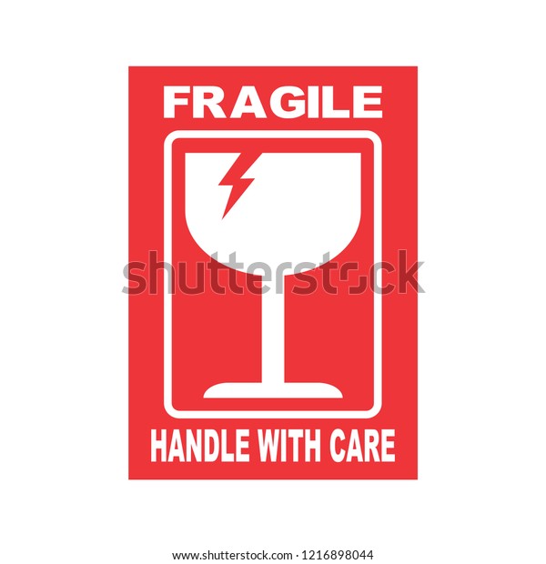 Fragile Icon Sign Stock Vector (Royalty Free) 1216898044 | Shutterstock